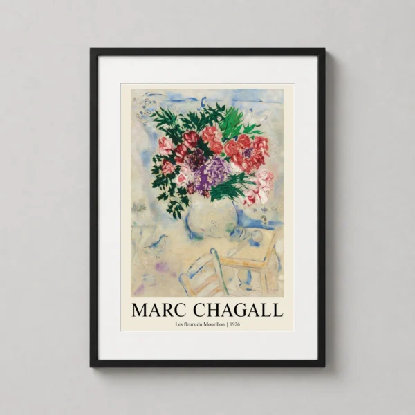 Marc Chagall Les fleurs du Mourillon 1926 Modernist Art Print