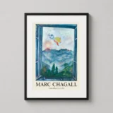 Marc Chagall Lovers at Peyra-Cava 1931 Expressionist Art Print