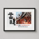 Sean Connery You Only Live Twice 1967 James Bond Movie Poster