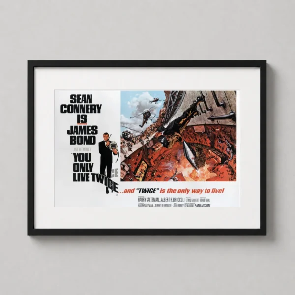 Sean Connery You Only Live Twice 1967 James Bond Movie Poster
