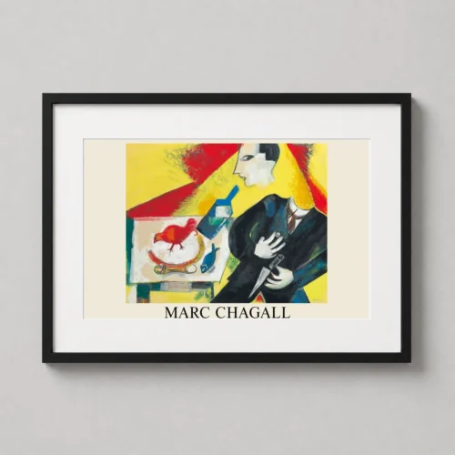 Marc Chagall The Drinker Absinthe Surrealist Expressionist Art Print