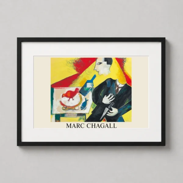 Marc Chagall The Drinker Absinthe Surrealist Expressionist Art Print
