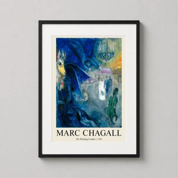 Marc Chagall The Wedding Candles 1945 Expressionist Art Print