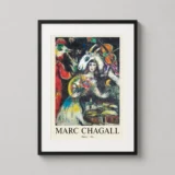 Chagall Winter 1966 Surrealist Masterpiece Painting Art Print
