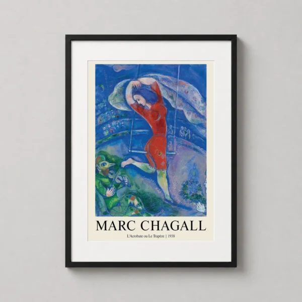 Marc Chagall Acrobat, L'Acrobate ou Le Trapèze 1938 Art Print