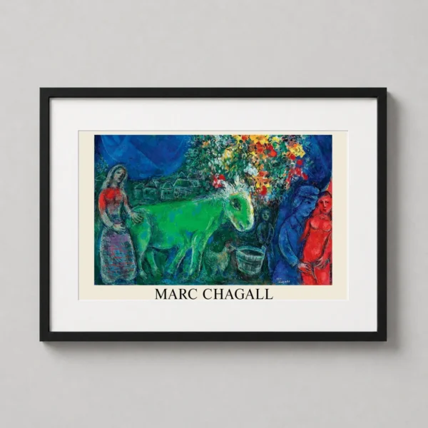 Marc Chagall L'âne vert 1973 Modernist Surrealist Art Print