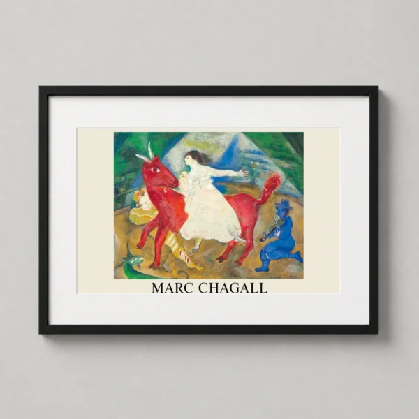 Marc Chagall L'écuyère en blanc 1941 Circus Art Print