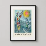 Marc Chagall Le Flûtiste 1973 Surrealist Exhibition Art Print