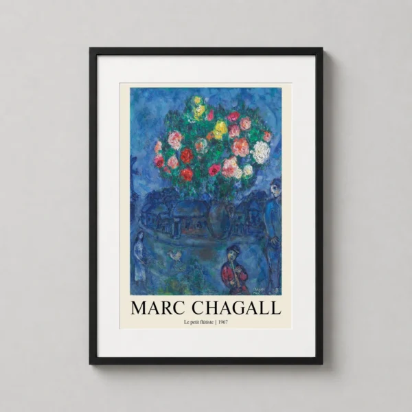 Marc Chagall Le petit flûtiste 1967 Expressionist Art Print