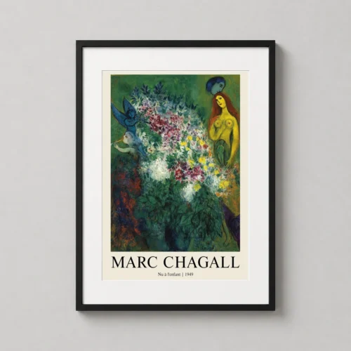 Marc Chagall Nu à l'enfant 1949, Modernist Gallery Art Print