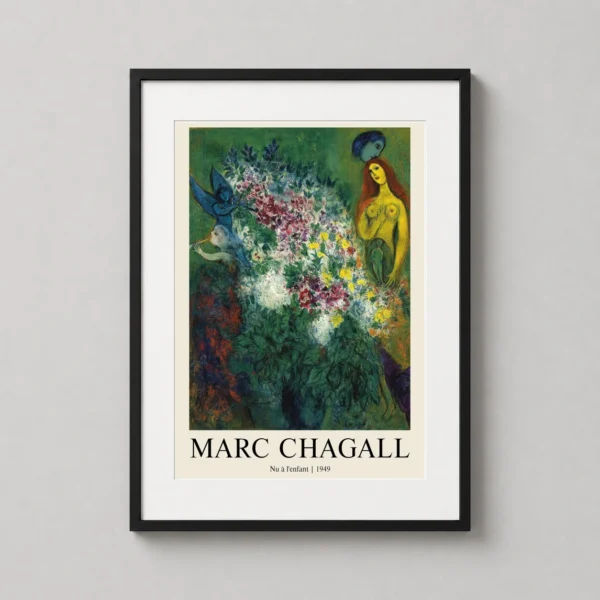 Marc Chagall Nu à l'enfant 1949, Modernist Gallery Art Print