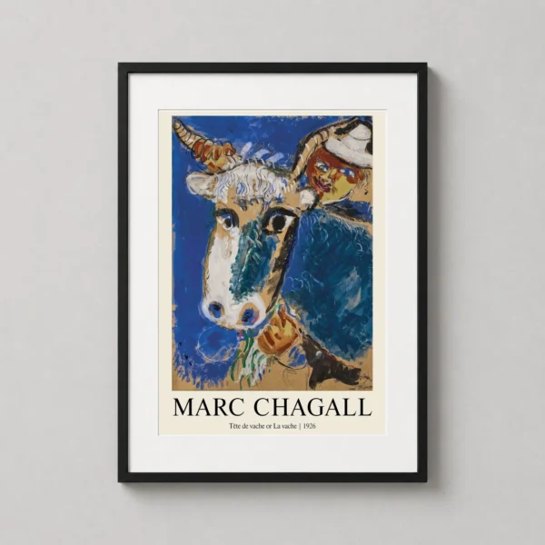 Marc Chagall Tête de vache 1926 Expressionist Art Print