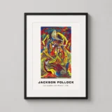 Jackson Pollock Composition with Woman 1941 Abstract Art Print