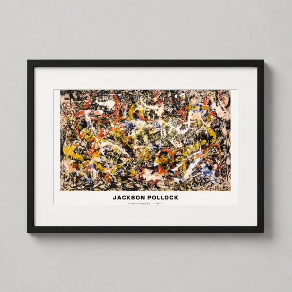 Jackson Pollock Convergence 1952 Abstract Expressionist Art Print