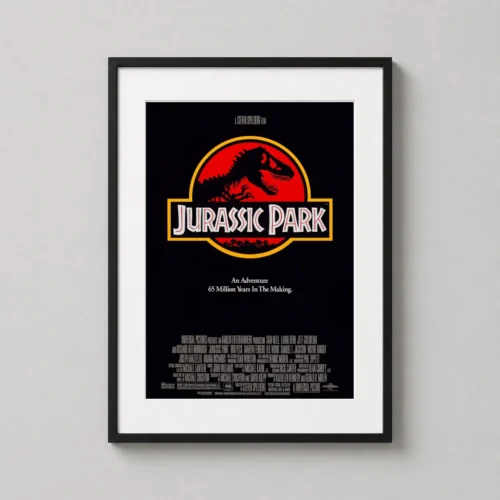 Jurassic Park 1993 Original Theatrical Logo Movie Poster