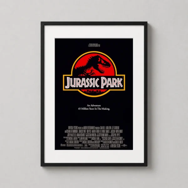 Jurassic Park 1993 Original Theatrical Logo Movie Poster