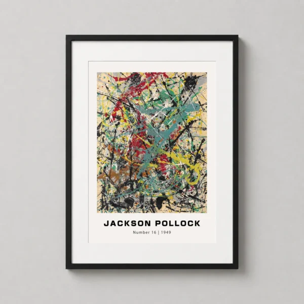 Jackson Pollock Number 16, 1949 Abstract Expressionist Art Print