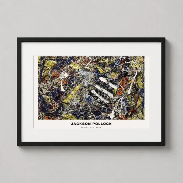 Jackson Pollock Number 17A 1948 Abstract Expressionist Art Print
