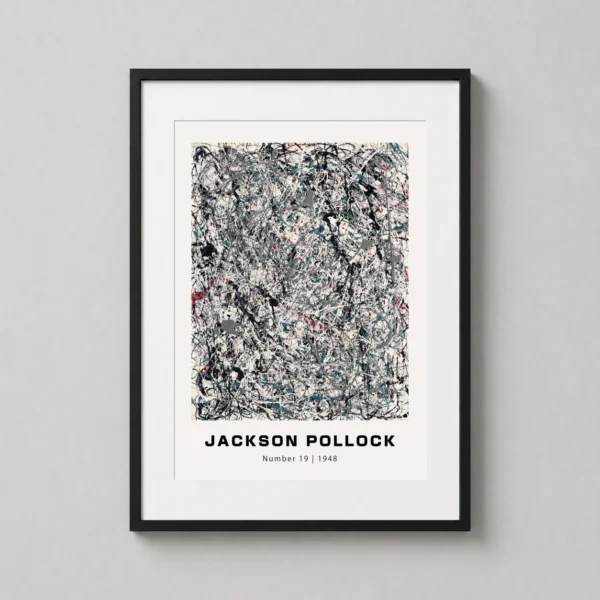 Jackson Pollock Number 19, 1948 Abstract Expressionist Art Print