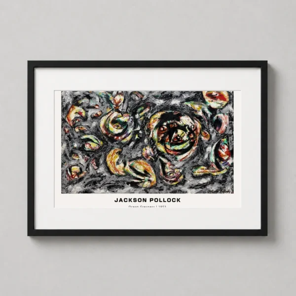 Ocean Greyness 1953, Jackson Pollock Abstract Expressionist Print