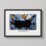 Jackson Pollock Poured Black Shape I 1950 Abstract Art Print