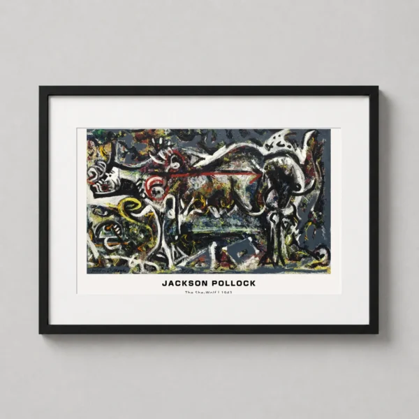 Jackson Pollock The She-Wolf 1943 Abstract Expressionist Art Print