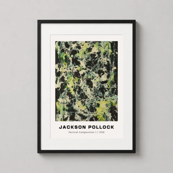 Jackson Pollock Vertical Composition I 1950 Abstract Art Print