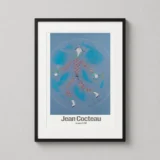 Jean Cocteau Arlequin 1958, Modernist Harlequin Fine Art Print