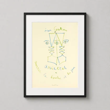 Authentic Jean Cocteau Exhibition Poster - fine art print from MerchFuse