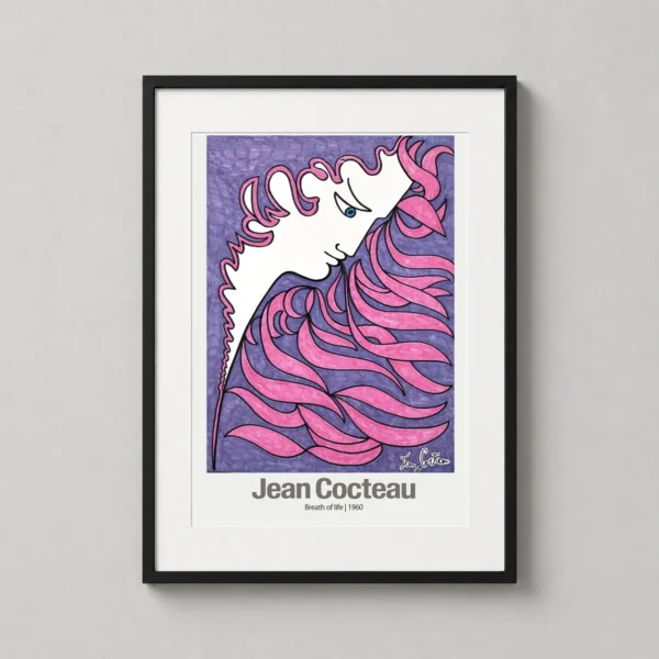 Jean Cocteau Breath of Life 1960 Surrealist Modern Art Print