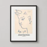 Jean Cocteau Faun Head, Santo Sospir 1958 Art Print
