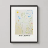 Jean Cocteau Fauna with Flowers 1957 Surrealist Art Print