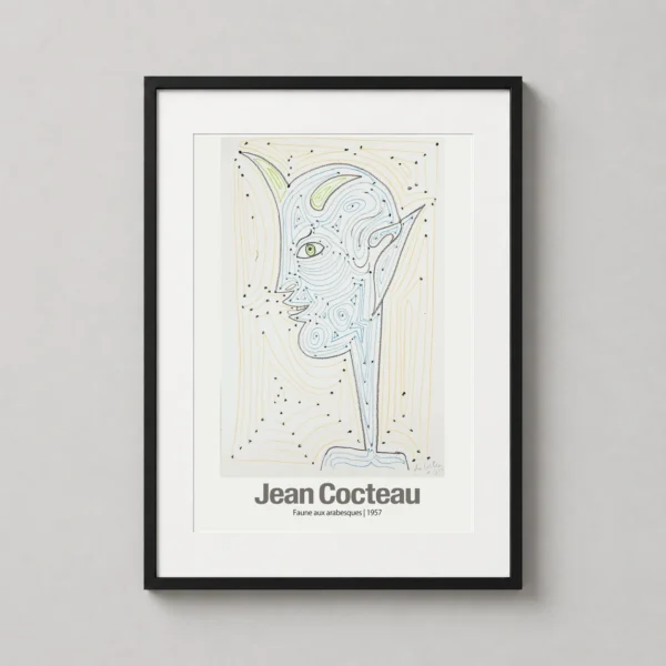 Jean Cocteau Faune aux Arabesques 1957 Surrealist Art Print