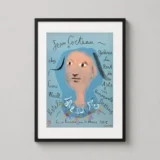 Jean Cocteau 1955 Lucie Weill Galerie du Pont des Arts Exhibition Poster