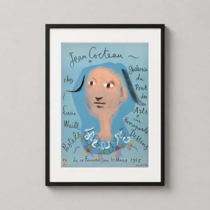 Classic Jean Cocteau Poster 1955 - fine art print from MerchFuse