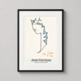 Head of a Man with Fish Eyes 1960, Jean Cocteau Art Print