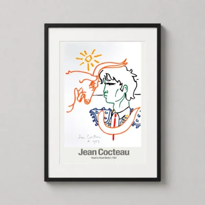 Authentic Jean Cocteau Bull Poster - fine art print from MerchFuse