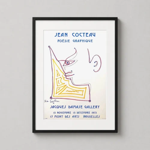 Jean Cocteau 1973 Jacques Damase Gallery Exhibition Art Print
