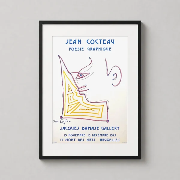 Jean Cocteau 1973 Jacques Damase Gallery Exhibition Art Print