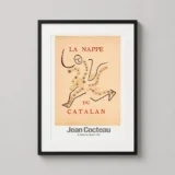 Jean Cocteau La Nappe du Catalan 1952 Modernist Art Print