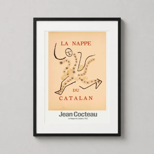 Jean Cocteau La Nappe du Catalan 1952 Modernist Art Print