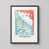 Jean Cocteau Orpheus 1952 Illustration, Surrealist Art Print