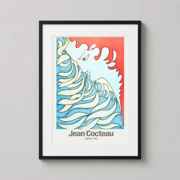 Jean Cocteau Orpheus 1952 Illustration, Surrealist Art Print