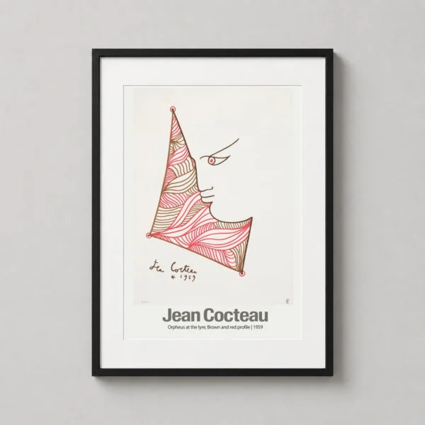 Jean Cocteau Orpheus at the Lyre 1959 French Modernist Art Print