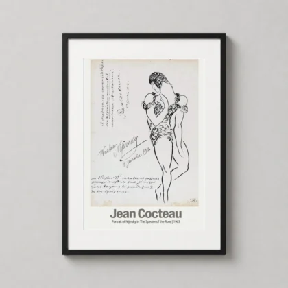 Jean Cocteau Nijinsky – Le Spectre de la Rose Vintage art print for gallery wall display by MerchFuse