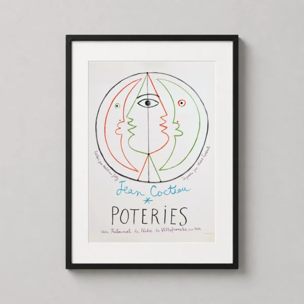 Jean Cocteau Villefranche-sur-Mer Poteries Exhibition Art Print
