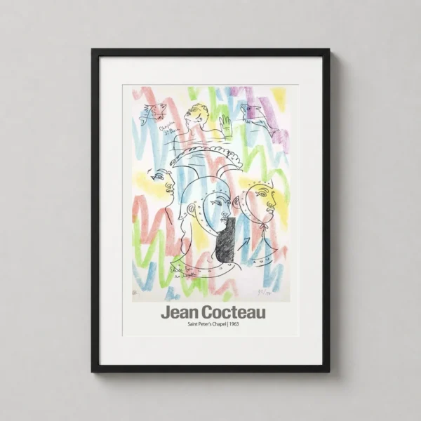 Jean Cocteau Saint Peter's Chapel 1963 Modernist Art Print
