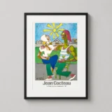 Jean Cocteau Les Innamorati 1961 Surrealist Lovers Art Print