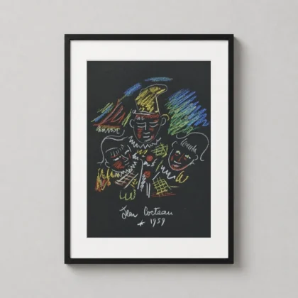 Authentic Jean Cocteau Harlequin Art - fine art print from MerchFuse