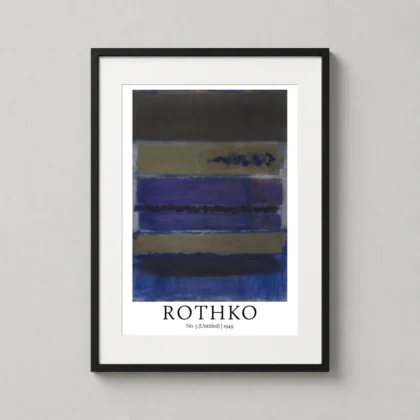 Mark Rothko – No. 5 Untitled 1949 wall print with expressive form and color by MerchFuse